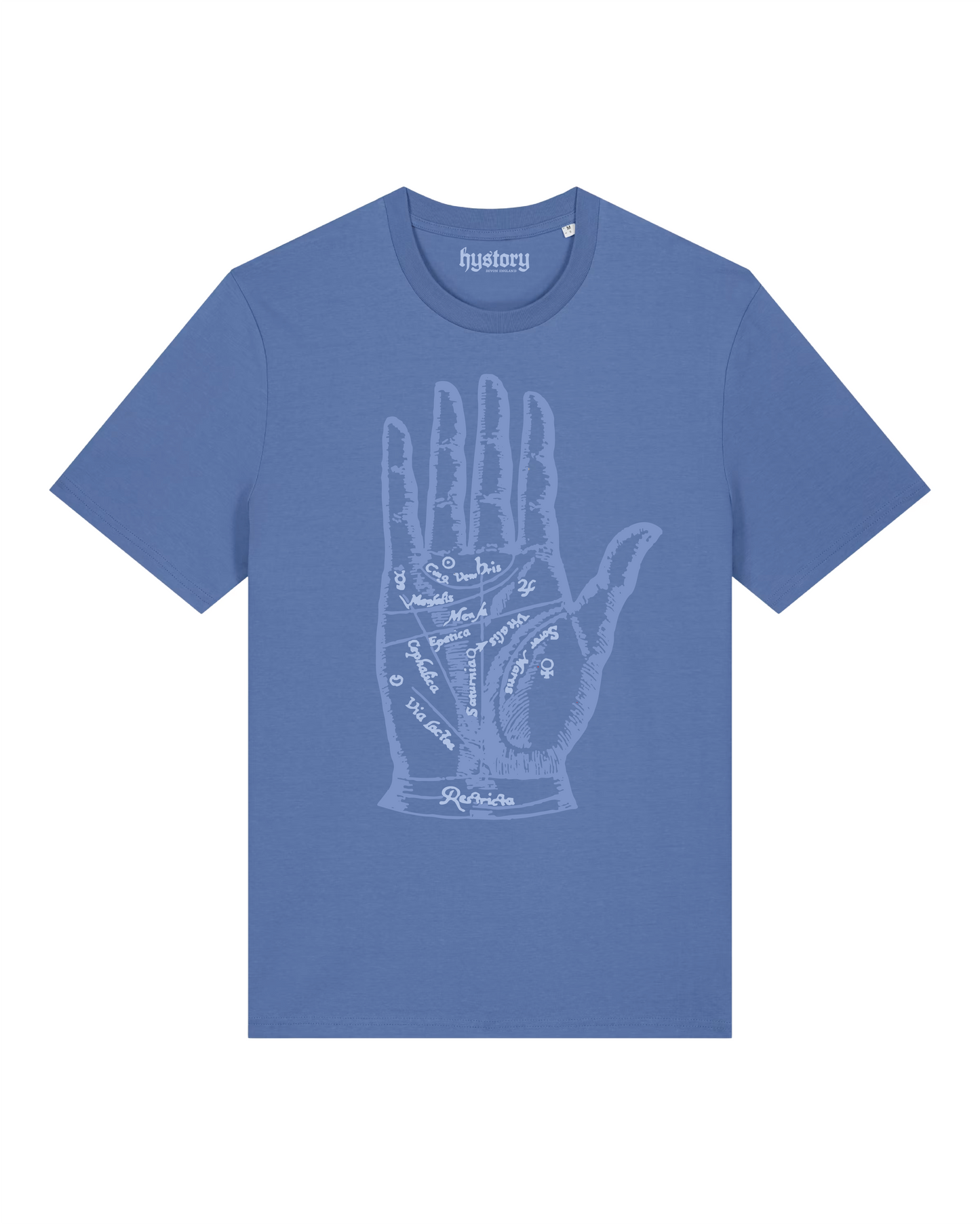 Chiromancy T Shirt Dusky Blue