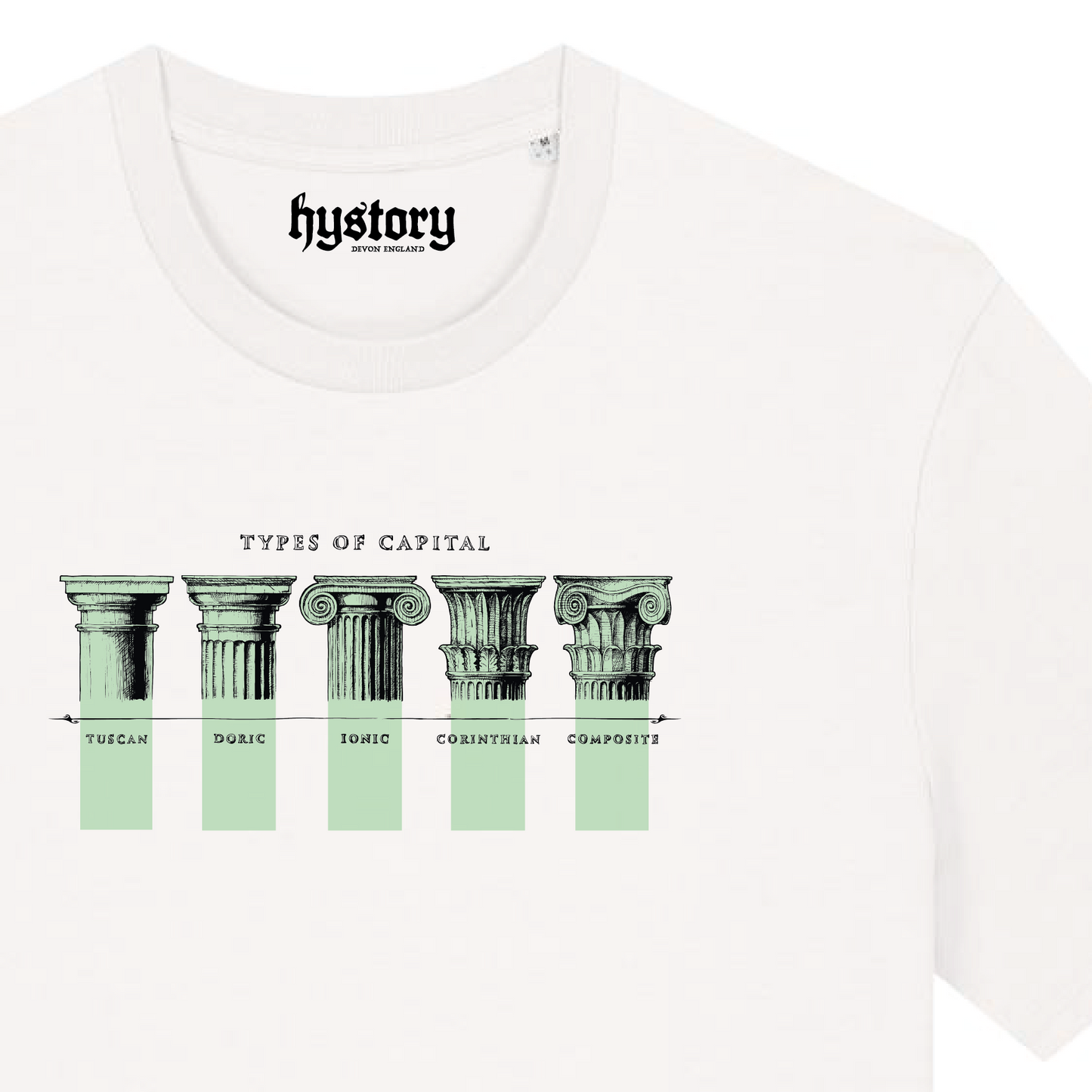 Classical Columns T Shirt Milk
