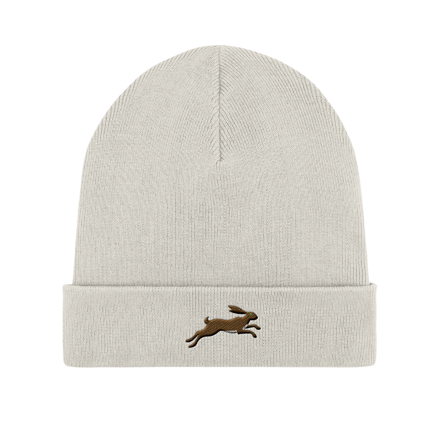 Running Hare Embroidered Beanie