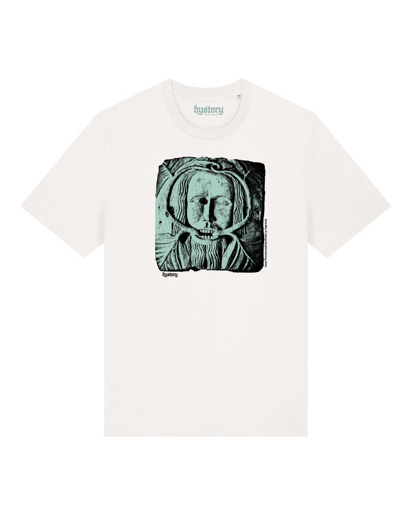 Sampford Courtenay Green Man T Shirt Milk