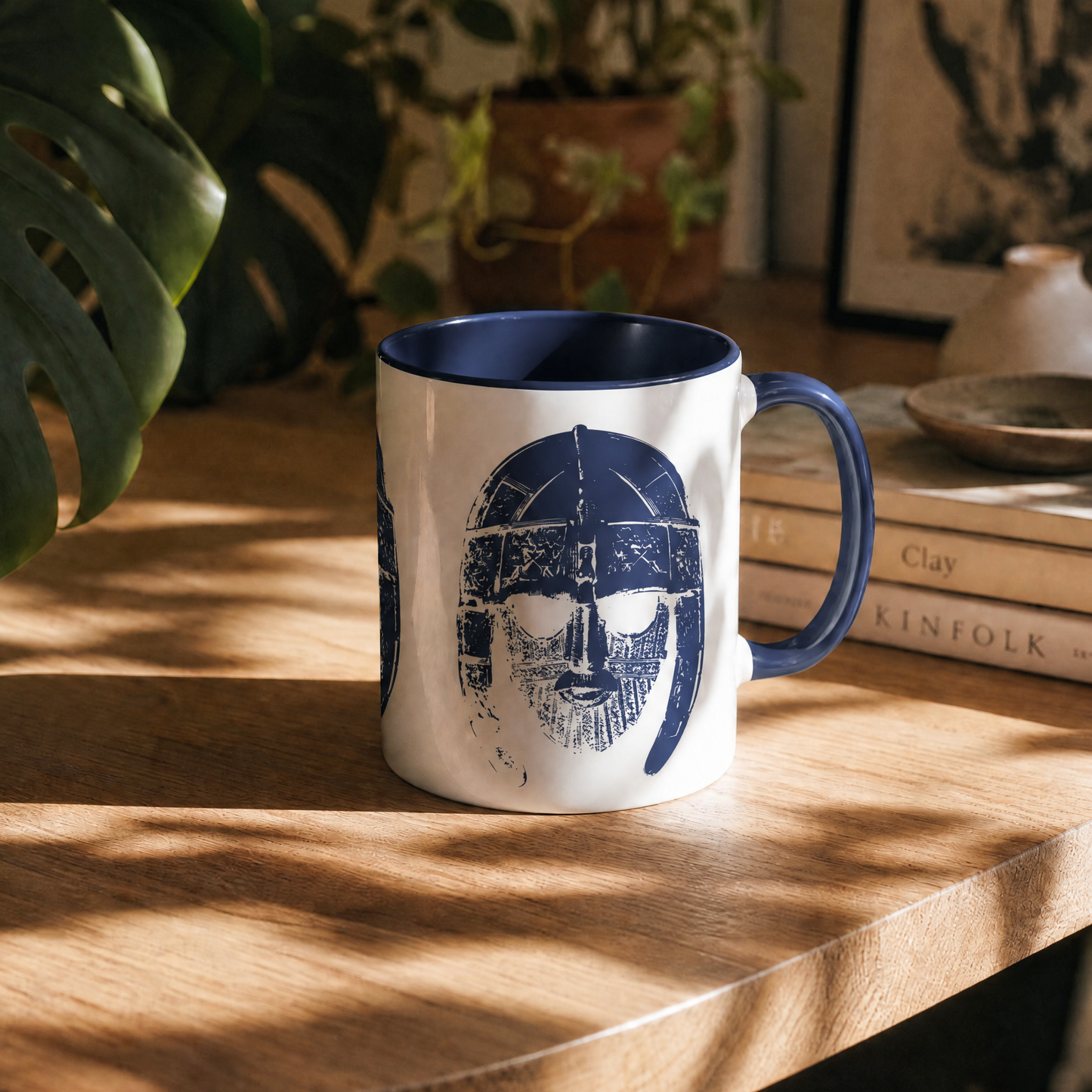 Sutton Hoo Helmet Mug Navy