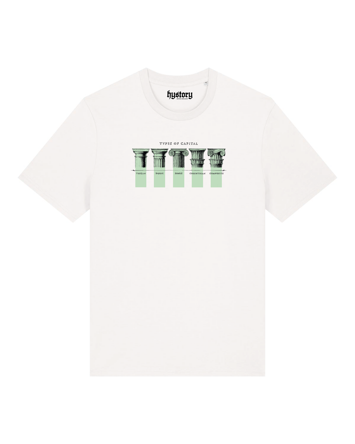 Classical Columns T Shirt Milk