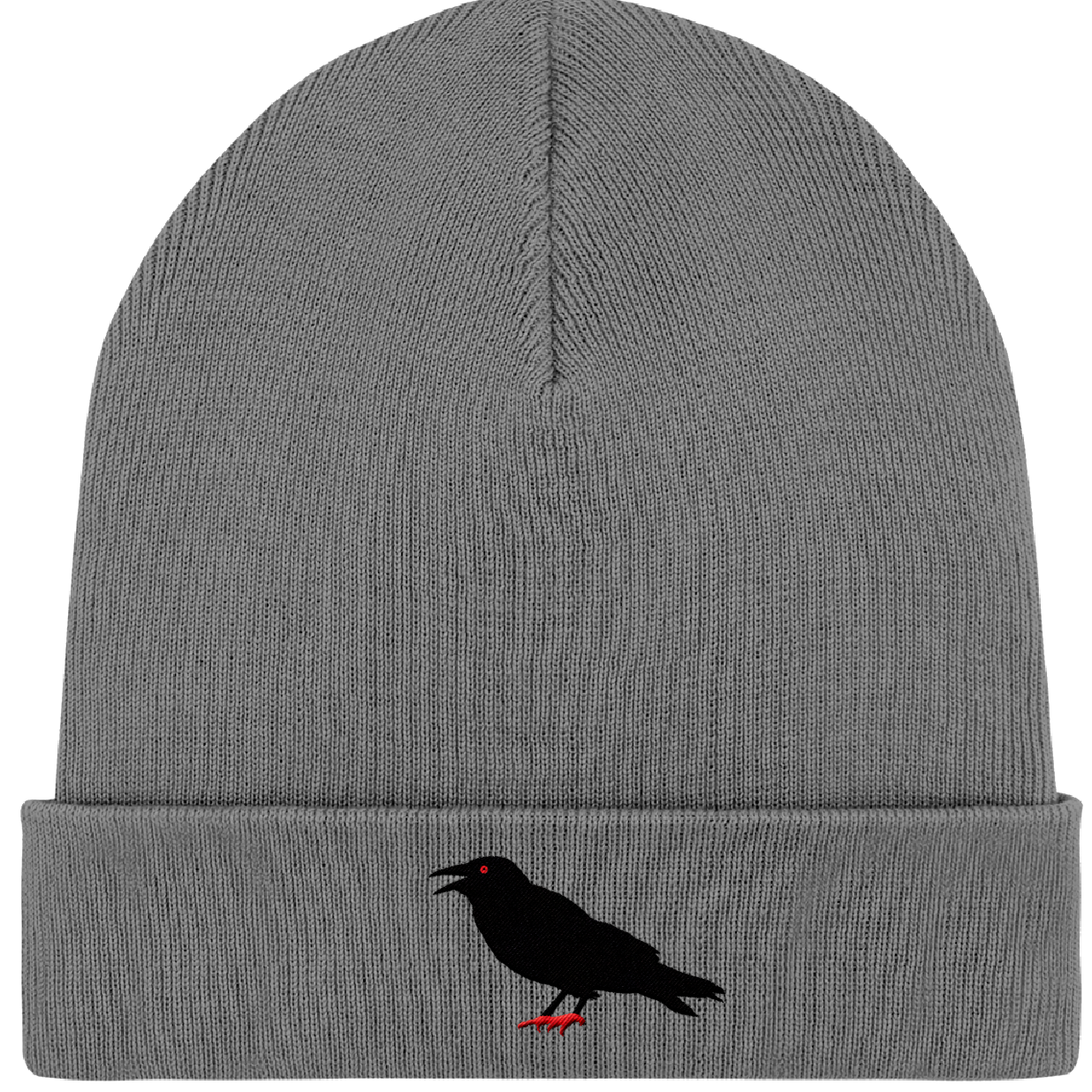 Crow Embroidered Beanie