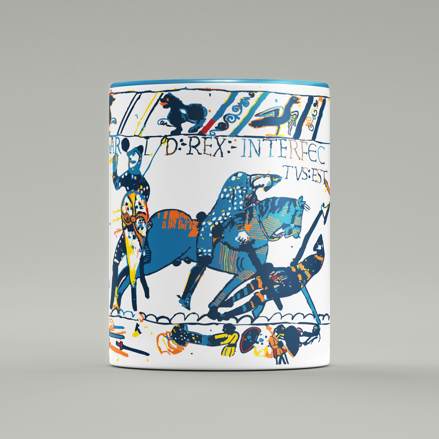 Bayeux Tapestry Mug Blue