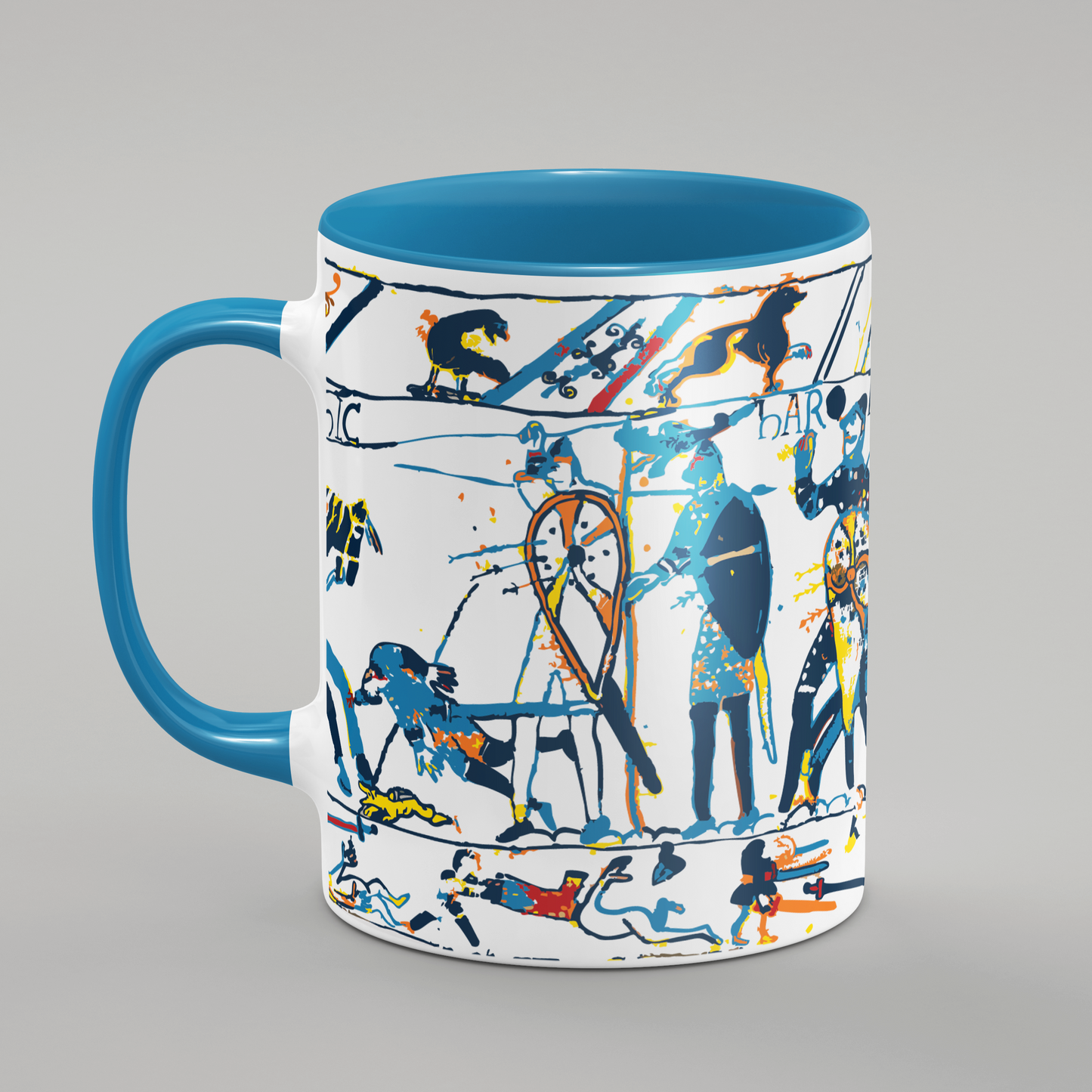 Bayeux Tapestry Mug Blue