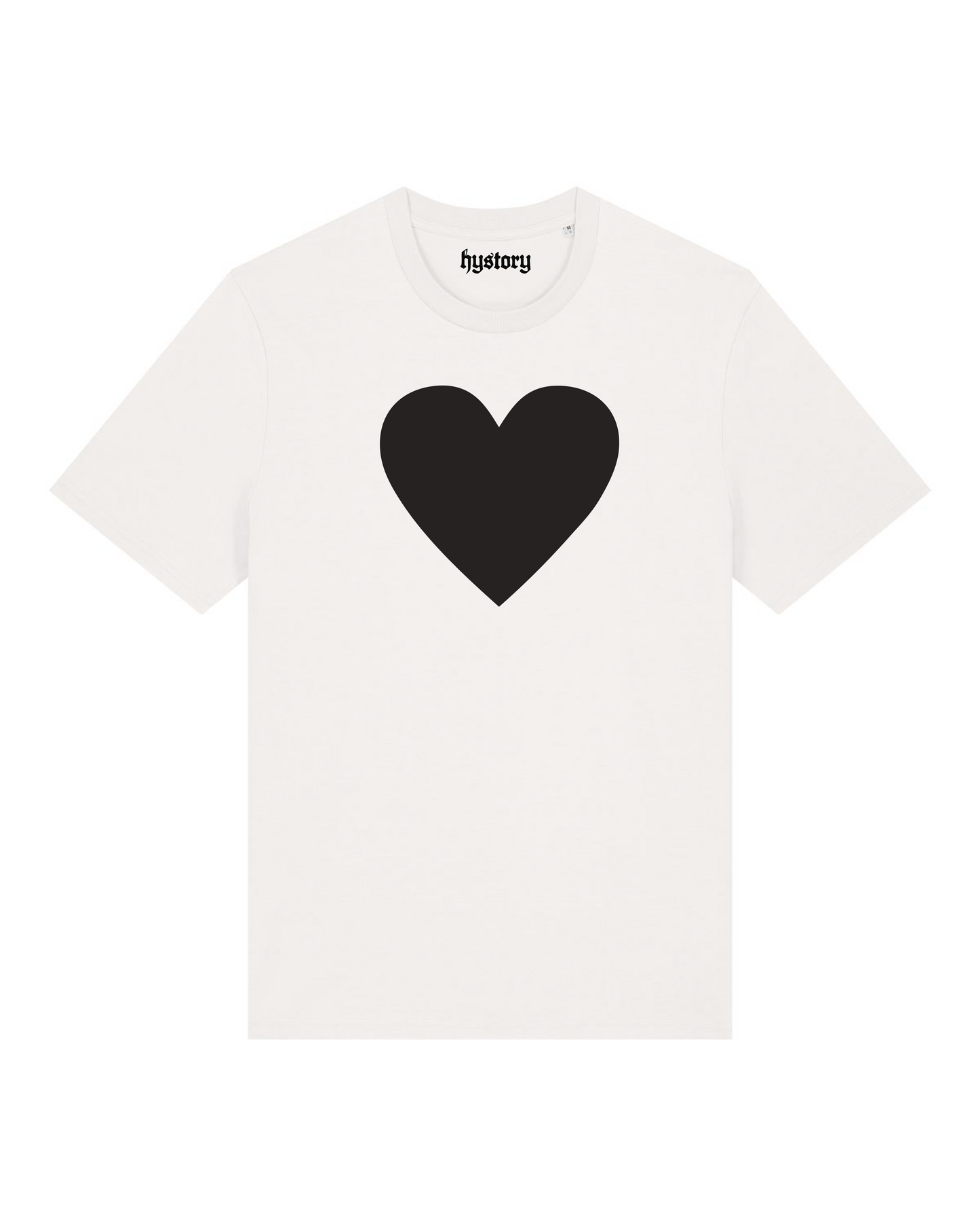 Black Heart T Shirt Milk