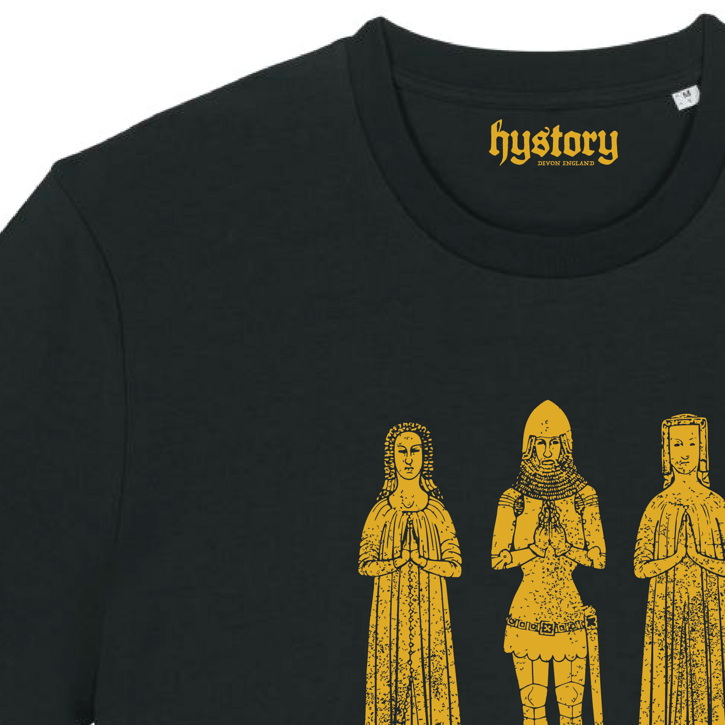 Brass Rubbing T Shirt Black