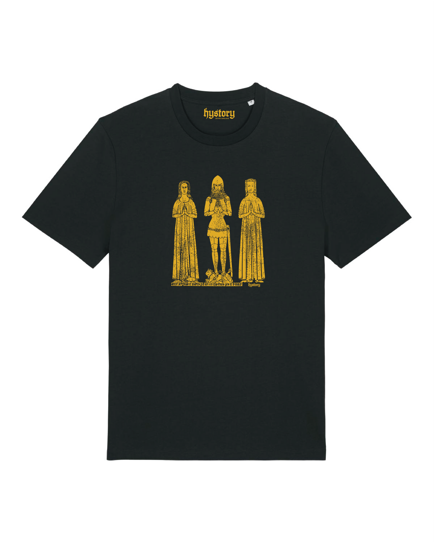 Brass Rubbing T Shirt Black