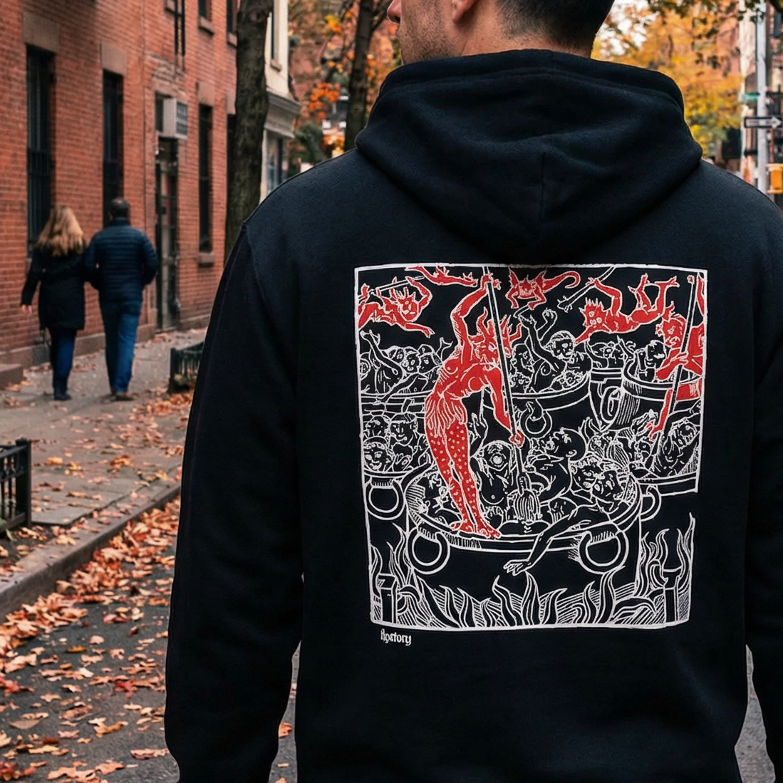Daemons Pullover Hoodie Black