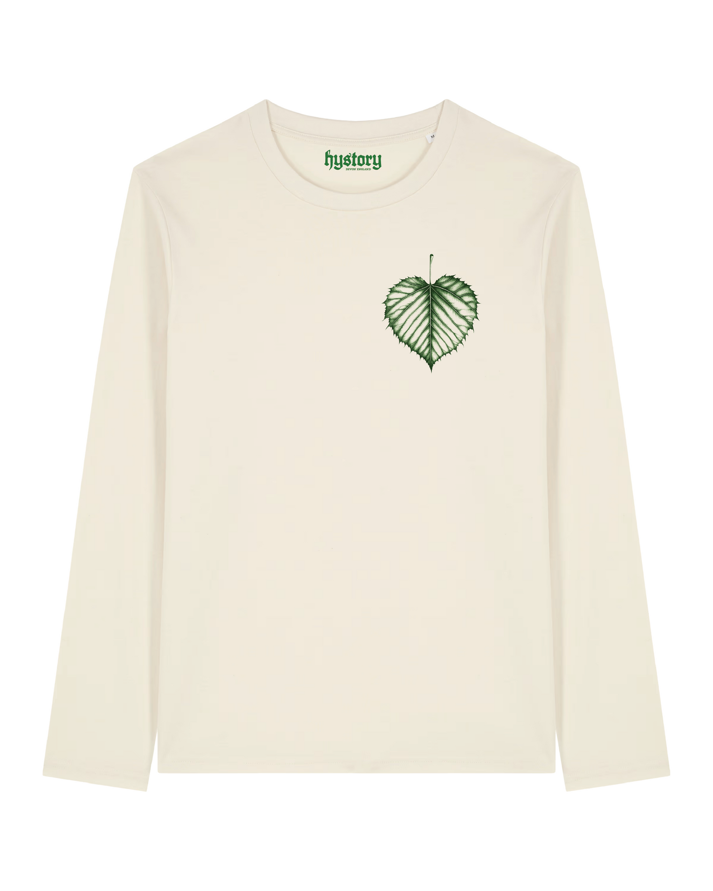 Leaf Heart Long Sleeved T Shirt Natural