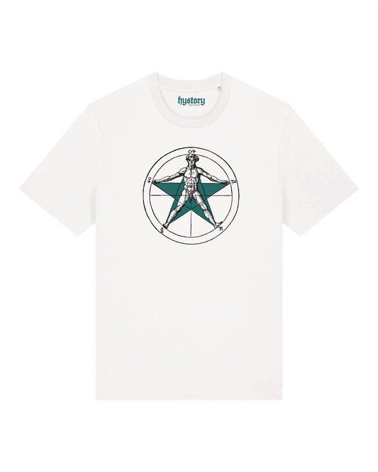 Human Pentagram T Shirt Milk
