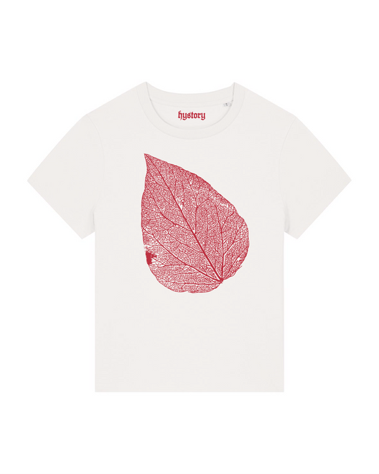 Leaf Skeleton Women's Fit T Shirt Milk