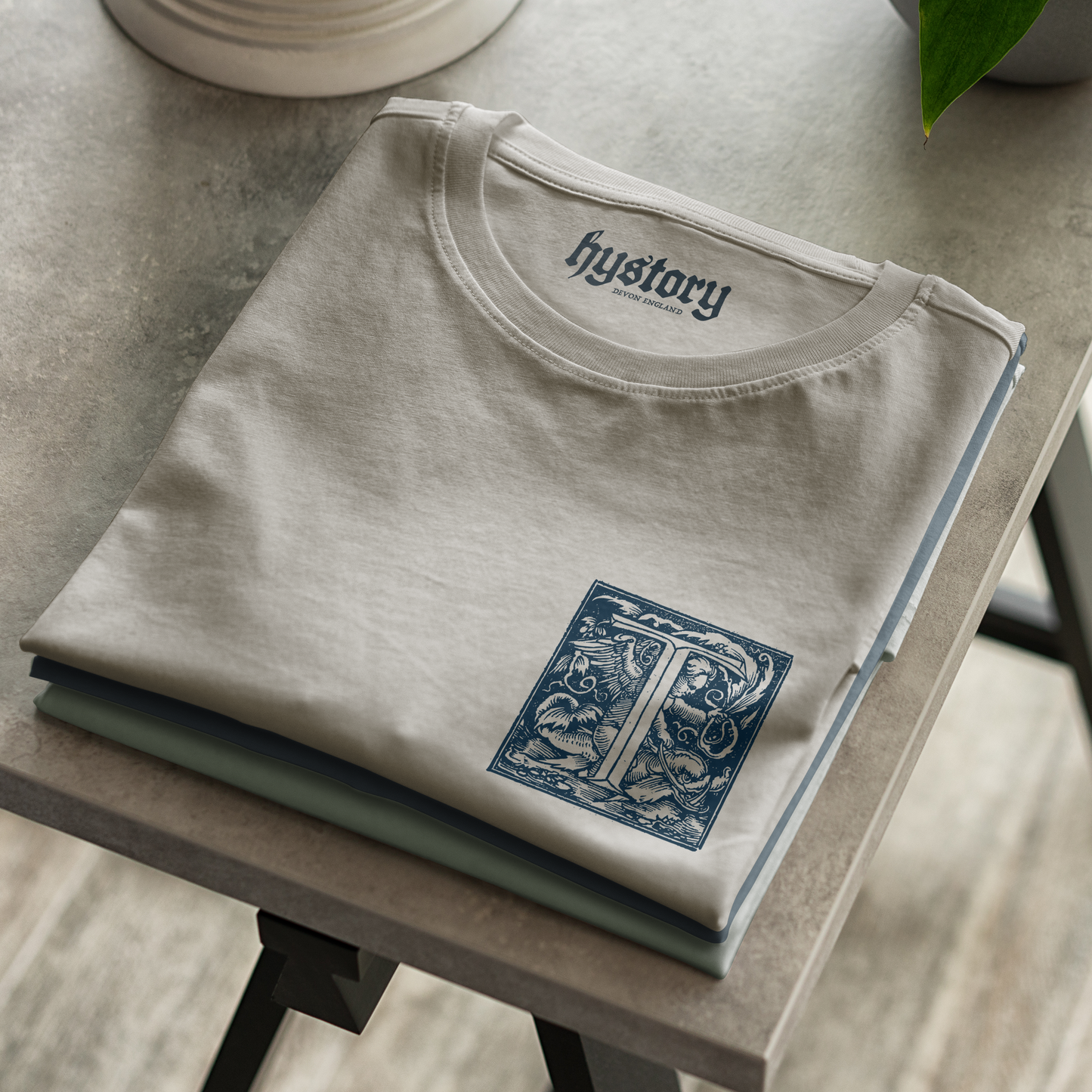 Medieval Woodcut Initial T Shirt (A-M)